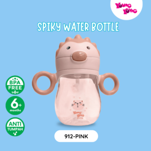 YOUNG YOUNG Botol Minum Bayi Dengan Pegangan Spiky 240 ML BPA Free Training Cup 912