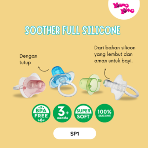 YOUNG YOUNG Dot Bayi / Empeng Silikon / Empeng Bayi BPA Free Soother Baby Full Silicone SP1 PacifieR